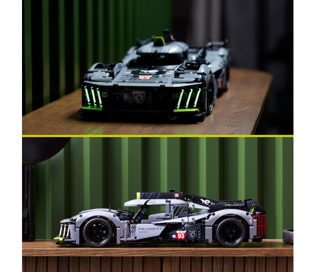 LEGO Technic 42156 PEUGEOT 9X8 24H Le Mans Hybrid Hypercar - 1091434 - zdjęcie 5